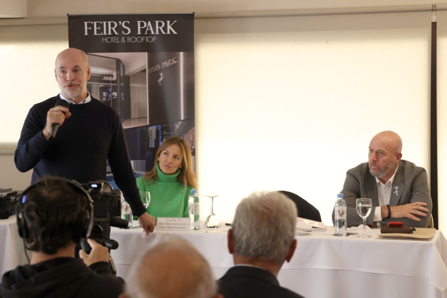 Horacio Rodríguez Larreta y Soledad Acuña se reunieron con empresarios y académicos